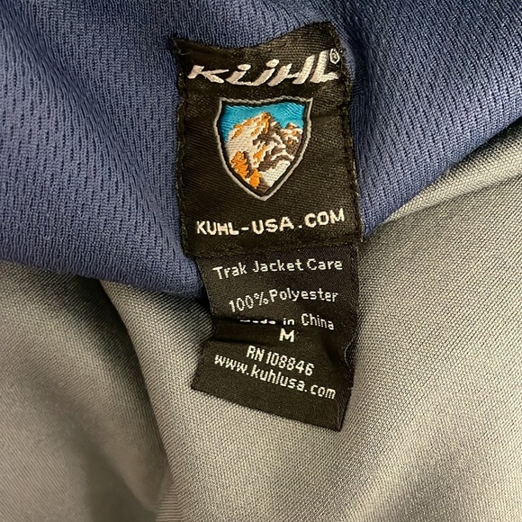 Kuhl Size Medium Men's Blue Full Zip Trak Jacket Lightweight Athleisure Outdoor - Picture 6 of 6